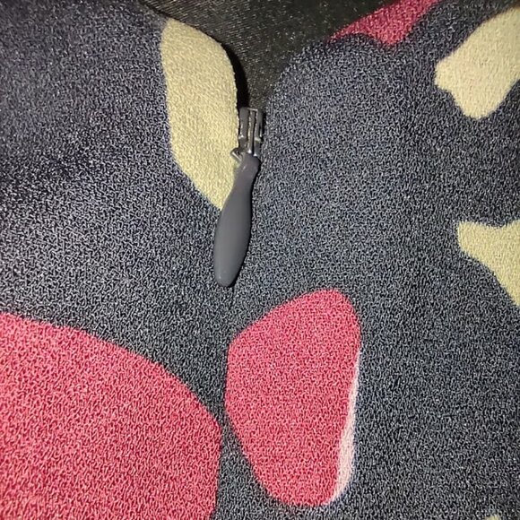 GEORGE BY MARK EISEN RASPBERRY BLACK GRAY SLEEVELESS DRESS WOMEN'S SIZE 8 - Picture 5 of 12